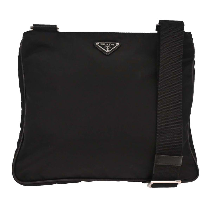 Prada Black Nylon Shoulder Bag 165 AQ00193