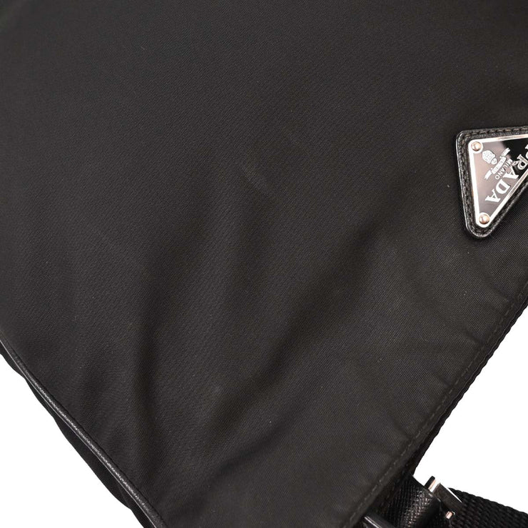 Prada Black Nylon Shoulder Bag 165 AQ00193