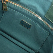 Prada Green Canvas Canapa Tote Handbag 158 AQ00194