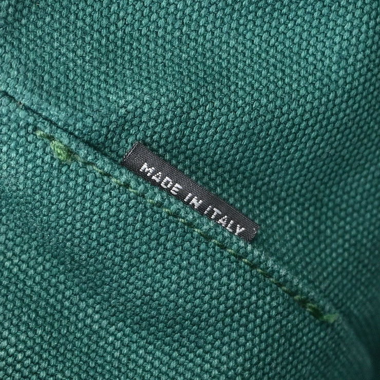 Prada Green Canvas Canapa Tote Handbag 158 AQ00194