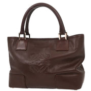 Loewe Brown Fusta 30 Leather Tote Handbag 060711 AQ00197