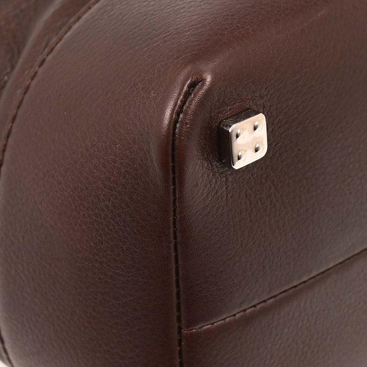 Loewe Brown Fusta 30 Leather Tote Handbag 060711 AQ00197