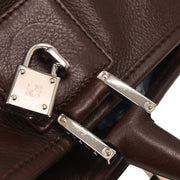Loewe Brown Fusta 30 Leather Tote Handbag 060711 AQ00197
