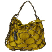 Bottega Veneta Yellow Satin Handbag 10828608434BZ 9G00056279G819 801990 AQ00199