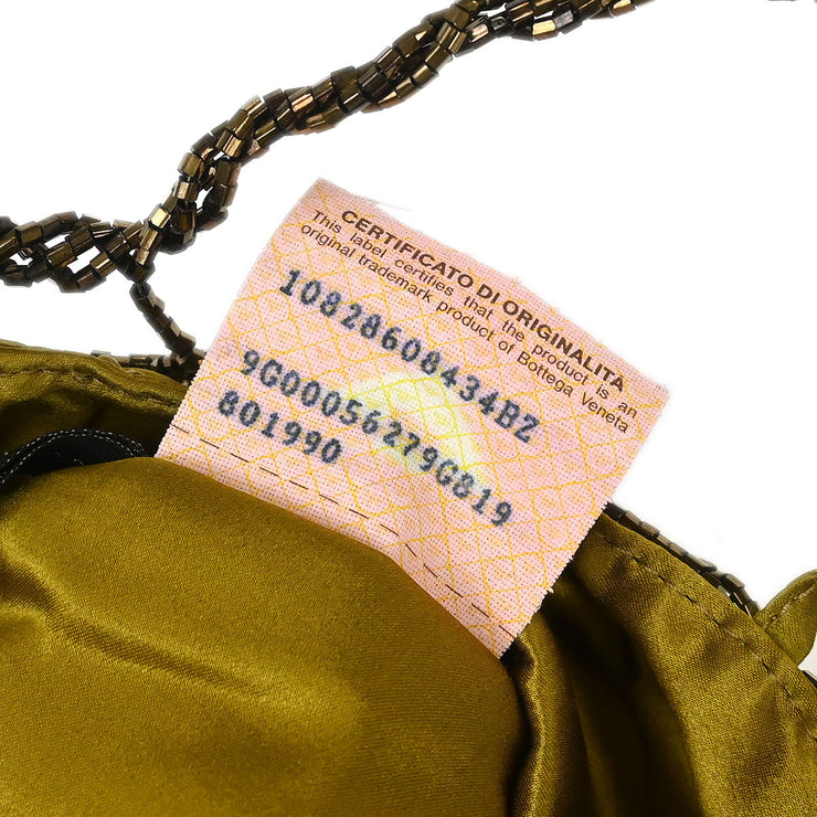 Bottega Veneta Yellow Satin Handbag 10828608434BZ 9G00056279G819 801990 AQ00199
