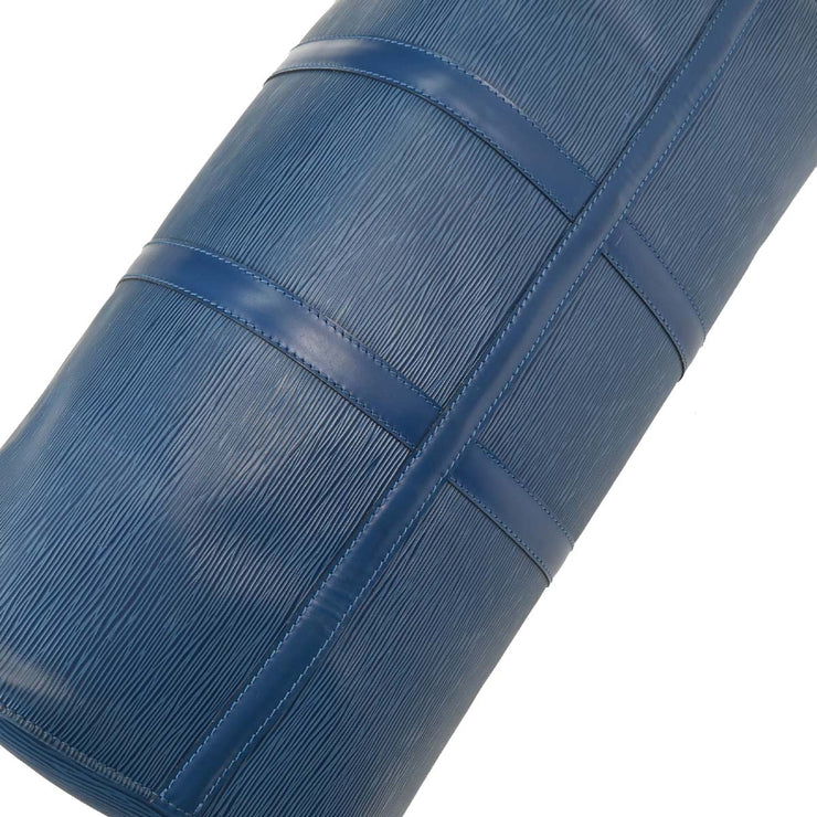 Louis Vuitton Blue Epi Keepall 50 Travel Handbag M42965 VI0974 AQ00203