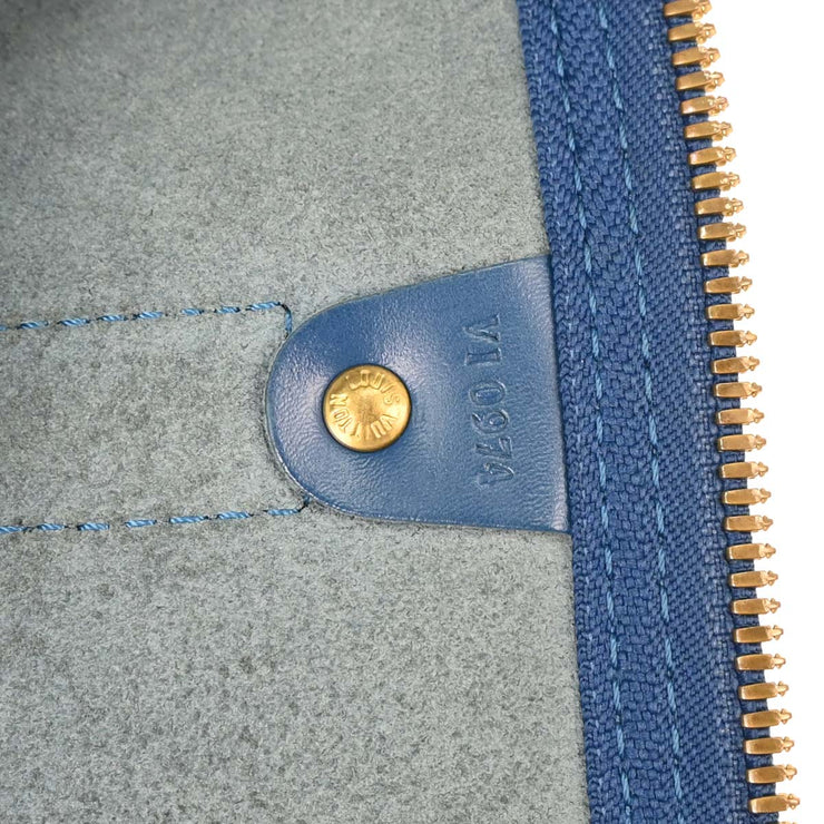 Louis Vuitton Blue Epi Keepall 50 Travel Handbag M42965 VI0974 AQ00203