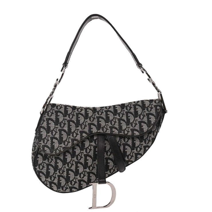 Christian Dior Black Trotter Saddle Handbag RU1002 AQ00206