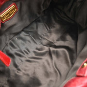 Miu Miu Red Leather 2way Tote Handbag 154 AQ00211