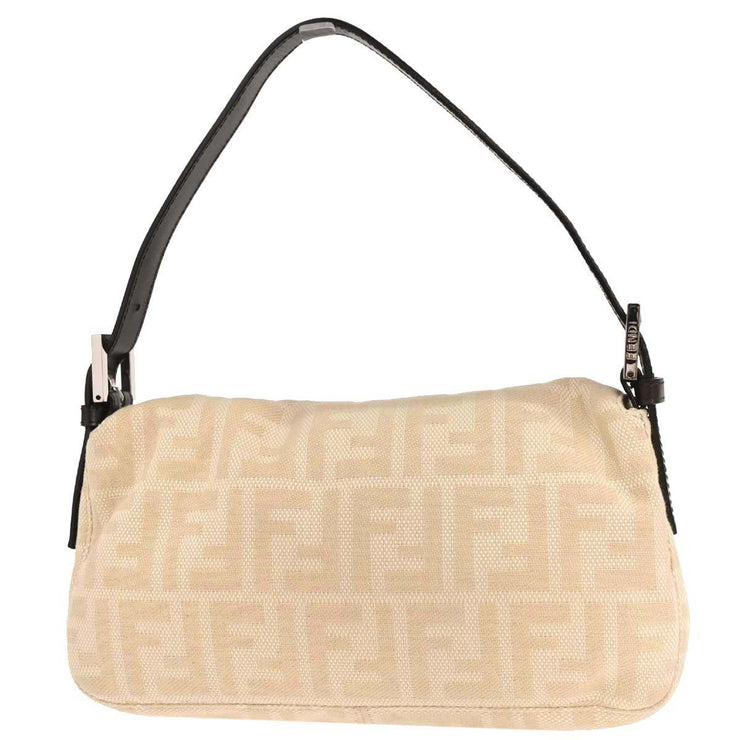 Fendi Beige Zucca Baguette Handbag 2470/26424/008 AQ00215