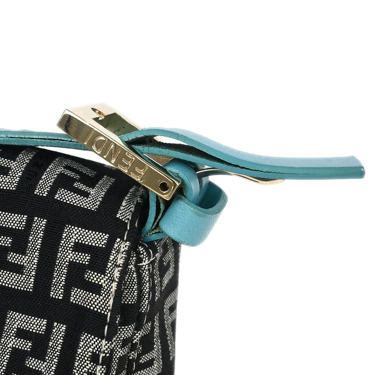 Fendi Black Zucchino Baguette Handbag 2370/8BR000/028 AQ00217
