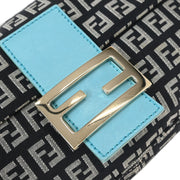 Fendi Black Zucchino Baguette Handbag 2370/8BR000/028 AQ00217