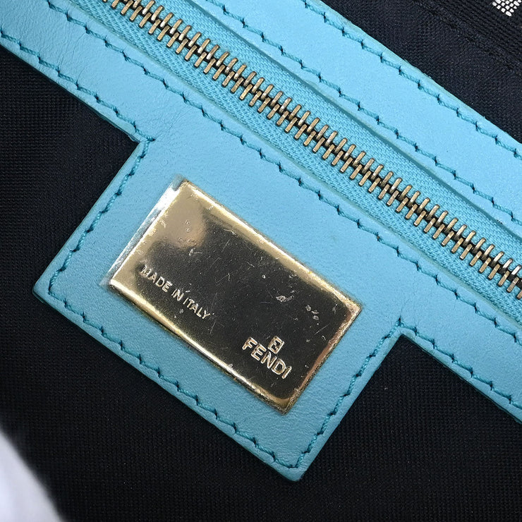 Fendi Black Zucchino Baguette Handbag 2370/8BR000/028 AQ00217