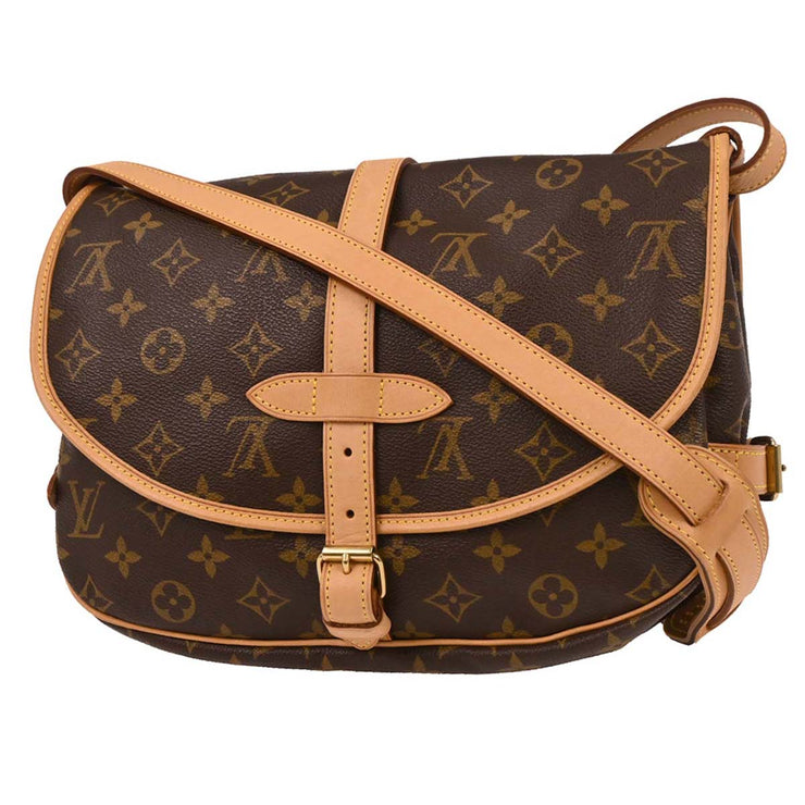 Louis Vuitton Monogram Saumur 30 Messenger Shoulder Bag M42256 MB1022 AQ00218