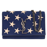 Saint Laurent Navy Canvas Kate Shoulder Bag ALM.471286.1018 AQ00221