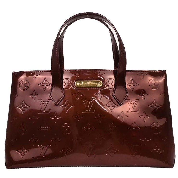 Louis Vuitton Rouge Favist Monogram Vernis Wilshire PM M91644 SN0191 AQ00223