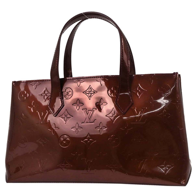 Louis Vuitton Rouge Favist Monogram Vernis Wilshire PM M91644 SN0191 AQ00223