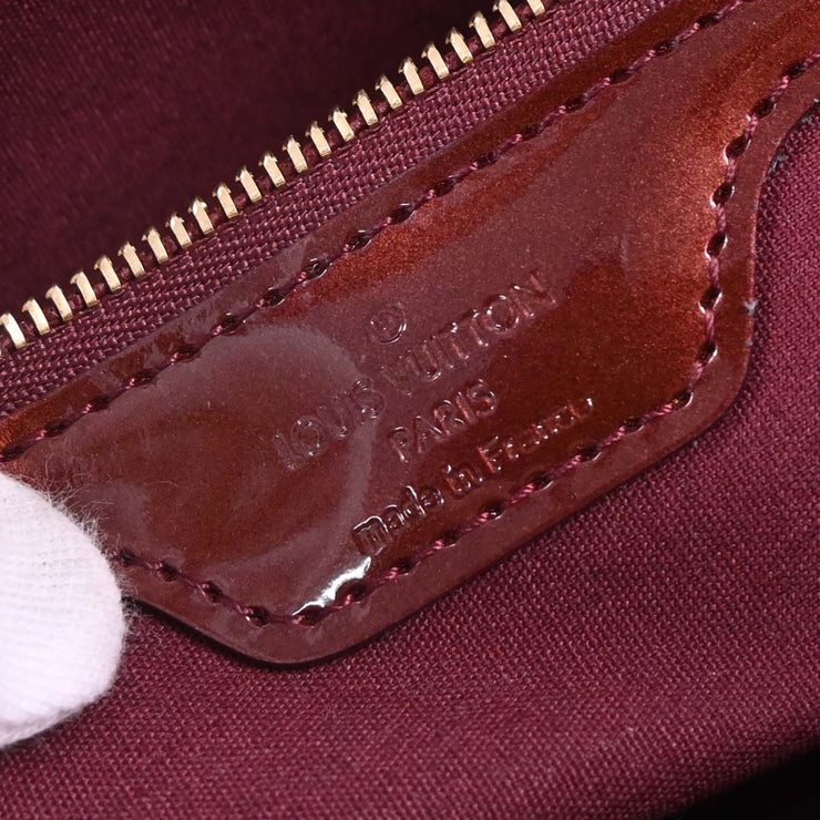 Louis Vuitton Rouge Favist Monogram Vernis Wilshire PM M91644 SN0191 AQ00223