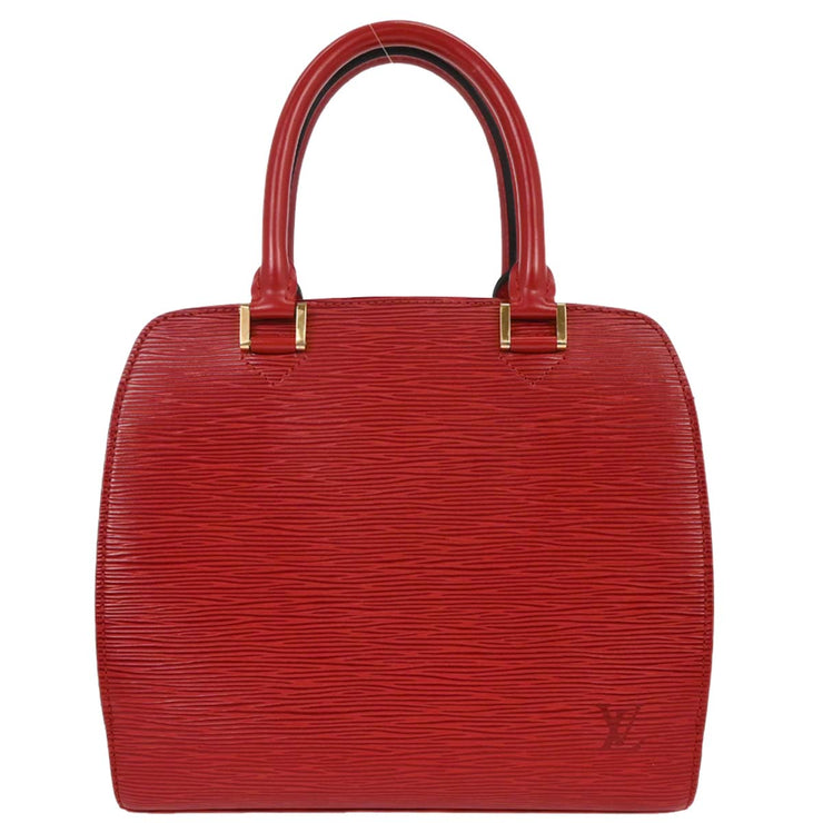Louis Vuitton Red Epi Pont Neuf Handbag M52057 MI1907 AQ00229