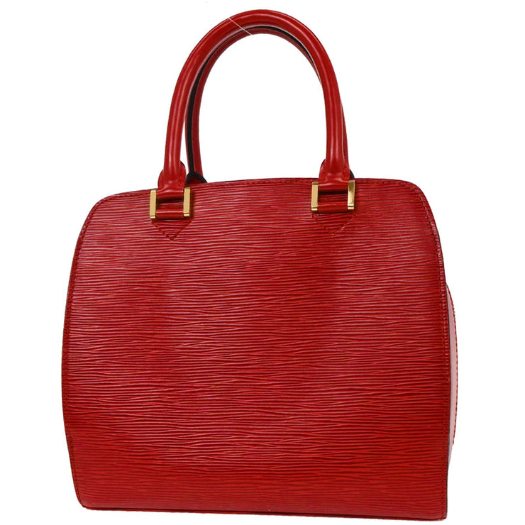 Louis Vuitton Red Epi Pont Neuf Handbag M52057 MI1907 AQ00229