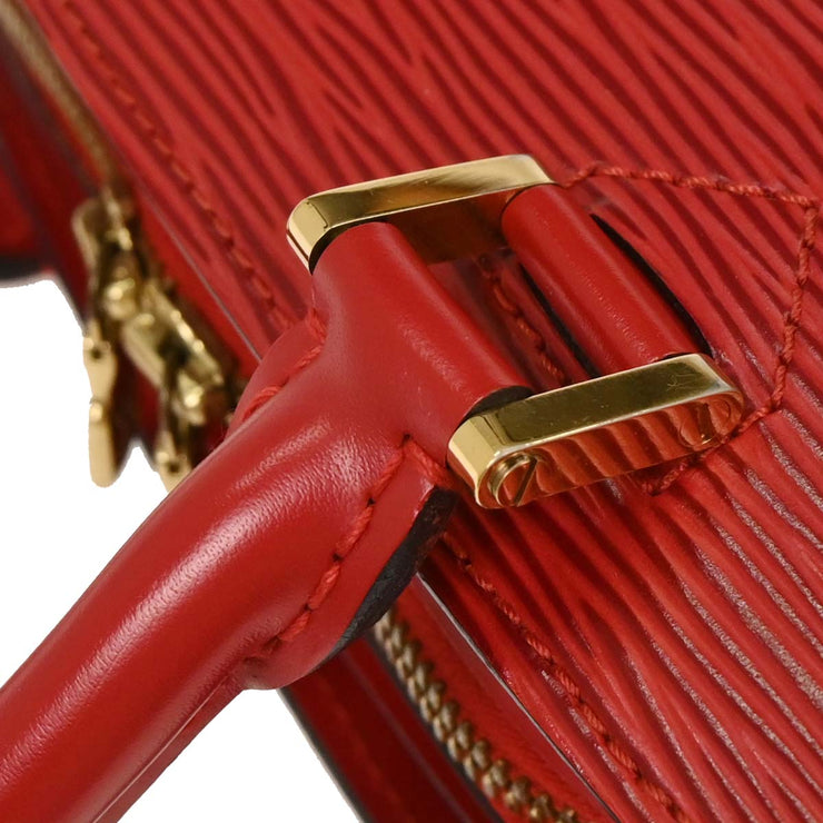 Louis Vuitton Red Epi Pont Neuf Handbag M52057 MI1907 AQ00229