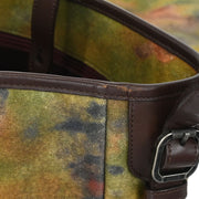 Chanel Khaki Canvas Graffiti On The Pavements Shoulder Bag AQ00231