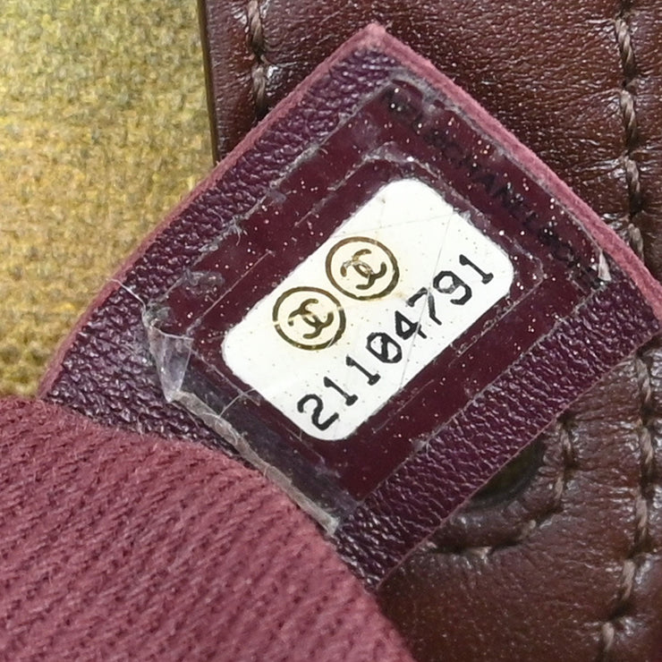 Chanel Khaki Canvas Graffiti On The Pavements Shoulder Bag AQ00234