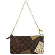 Louis Vuitton Damier Pochette Milla MM Chain Handbag N63080 AA2069 AQ00241
