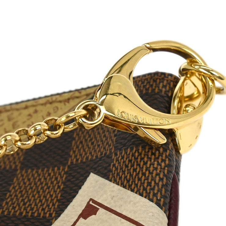 Louis Vuitton Damier Pochette Milla MM Chain Handbag N63080 AA2069 AQ00241
