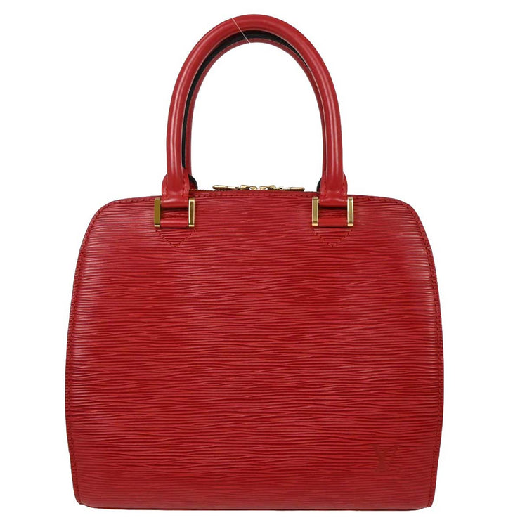 Louis Vuitton Red Epi Pont Neuf Handbag M52057 MI0988 AQ00243