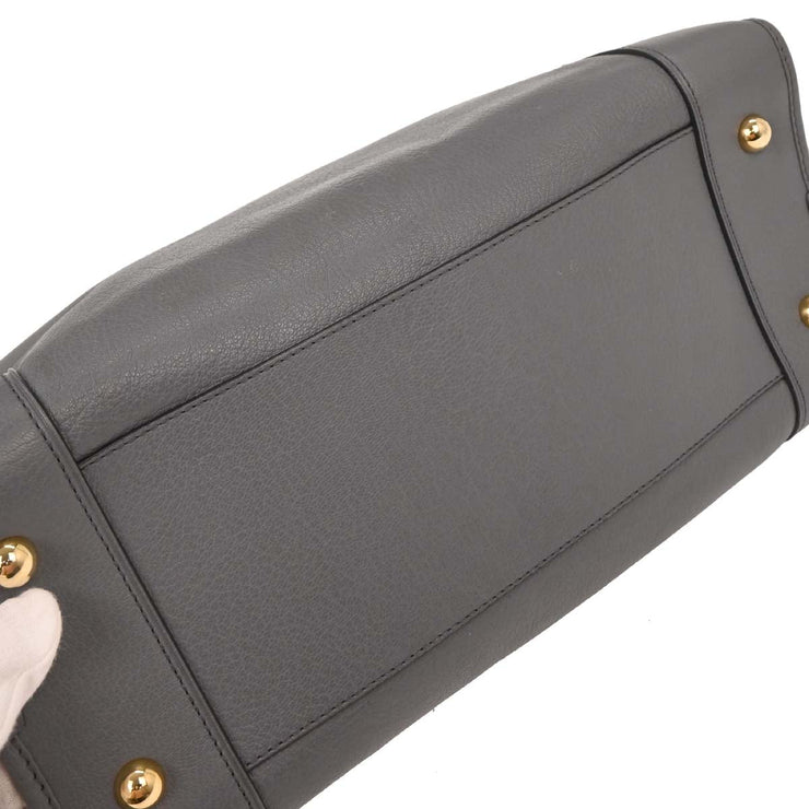 Loewe Gray Amazona 36 Handbag 061107 AQ00250