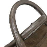 Loewe Metallic Silver Leather Amazona 28 Handbag 010911 AQ00251