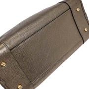 Loewe Metallic Silver Leather Amazona 28 Handbag 010911 AQ00251