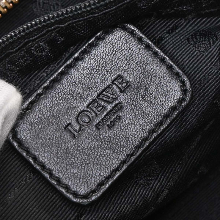 Loewe Metallic Silver Leather Amazona 28 Handbag 010911 AQ00251