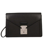 Louis Vuitton Black Epi Pochette Sellier Dragonne Clutch M52762 RI3180 AQ00256