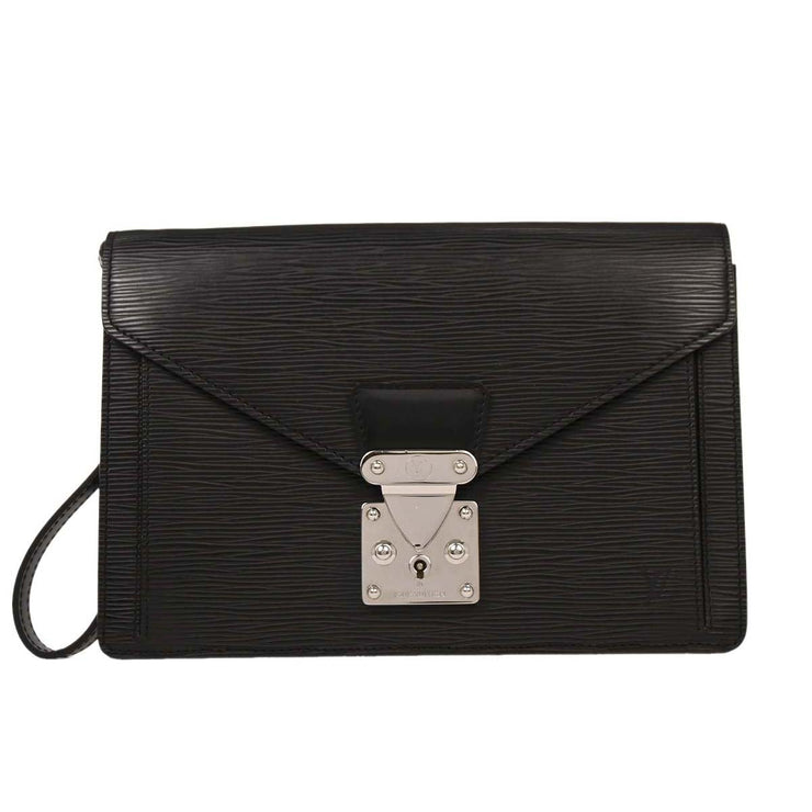 Louis Vuitton Black Epi Pochette Sellier Dragonne Clutch M52762 RI3180 AQ00256