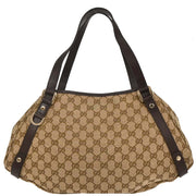 Gucci Beige Canvas GG Hobo Handbag 130736 493492 AQ00257