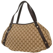 Gucci Beige Canvas GG Hobo Handbag 130736 493492 AQ00257