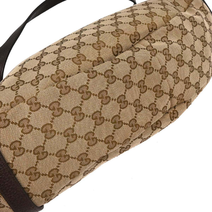 Gucci Beige Canvas GG Hobo Handbag 130736 493492 AQ00257