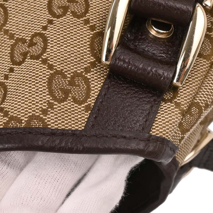 Gucci Beige Canvas GG Hobo Handbag 130736 493492 AQ00257