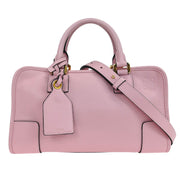Loewe Pink Leather Amazona 28 2way Handbag 471512 AQ00261