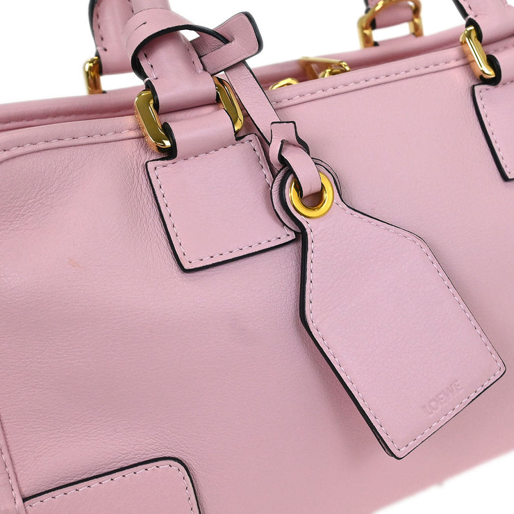 Loewe Pink Leather Amazona 28 2way Handbag 471512 AQ00261