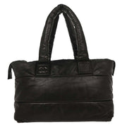 Chanel Black Calfskin Coco Cocoon Tote Handbag AQ00263