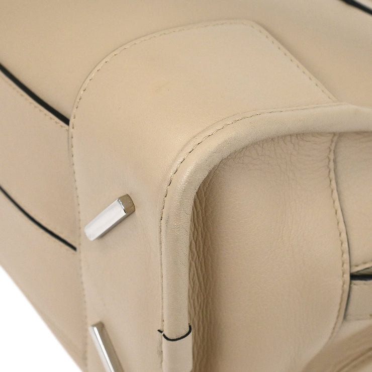 Loewe Beige Leather Amazona 28 2way Handbag 471610 AQ00264