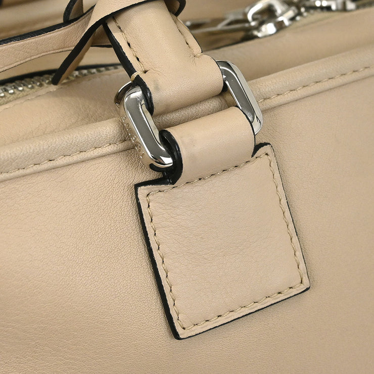 Loewe Beige Leather Amazona 28 2way Handbag 471610 AQ00264