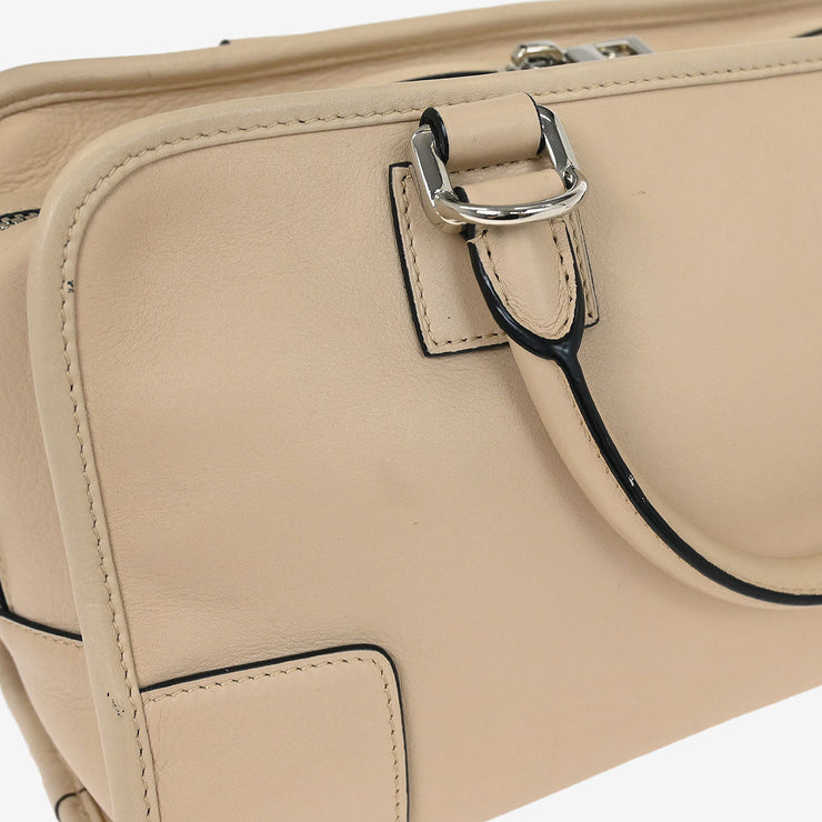 Loewe Beige Leather Amazona 28 2way Handbag 471610 AQ00264