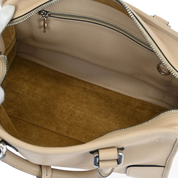 Loewe Beige Leather Amazona 28 2way Handbag 471610 AQ00264