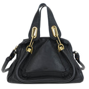 Chloe Black Paraty 2way Handbag 01-13-50-65 AQ00265