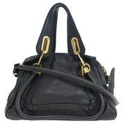 Chloe Black Paraty 2way Handbag 01-13-50-65 AQ00265