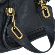 Chloe Black Paraty 2way Handbag 01-13-50-65 AQ00265